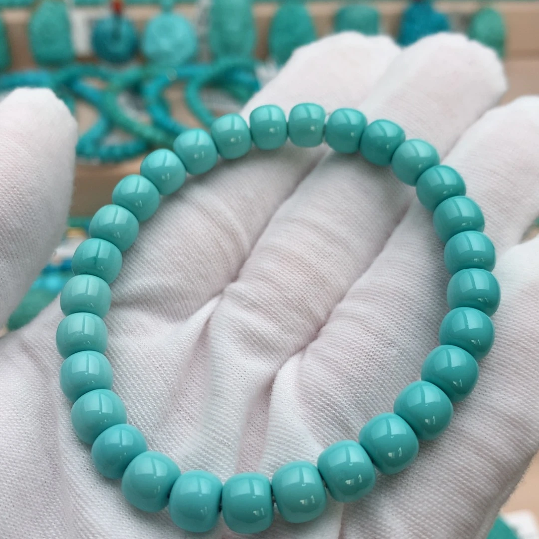 绿松石未镶嵌珠宝奇石7mm