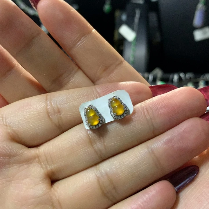 翡翠银S925镶嵌戒指