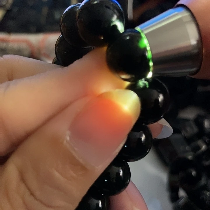 翡翠未镶嵌手链大漏12水线