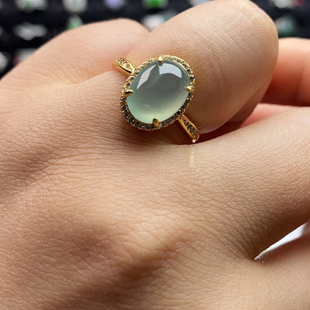 翡翠未镶嵌戒指翡翠