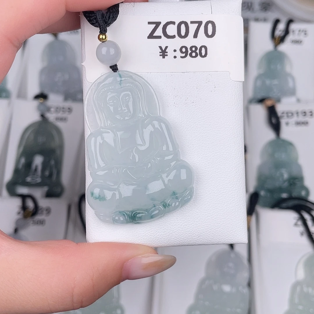 翡翠未镶嵌颈饰zc070