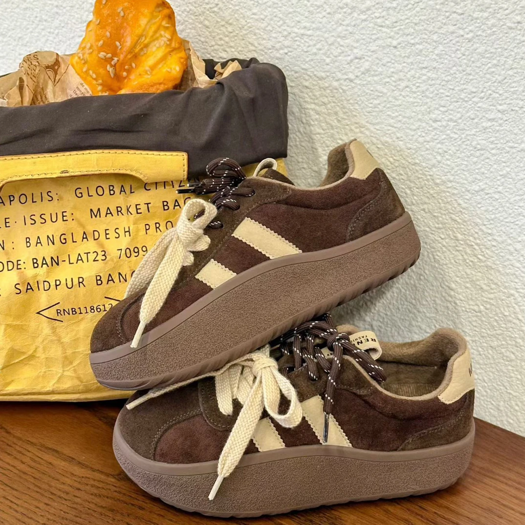 冬季新款休闲鞋舒适轻巧保暖百搭时尚面包鞋