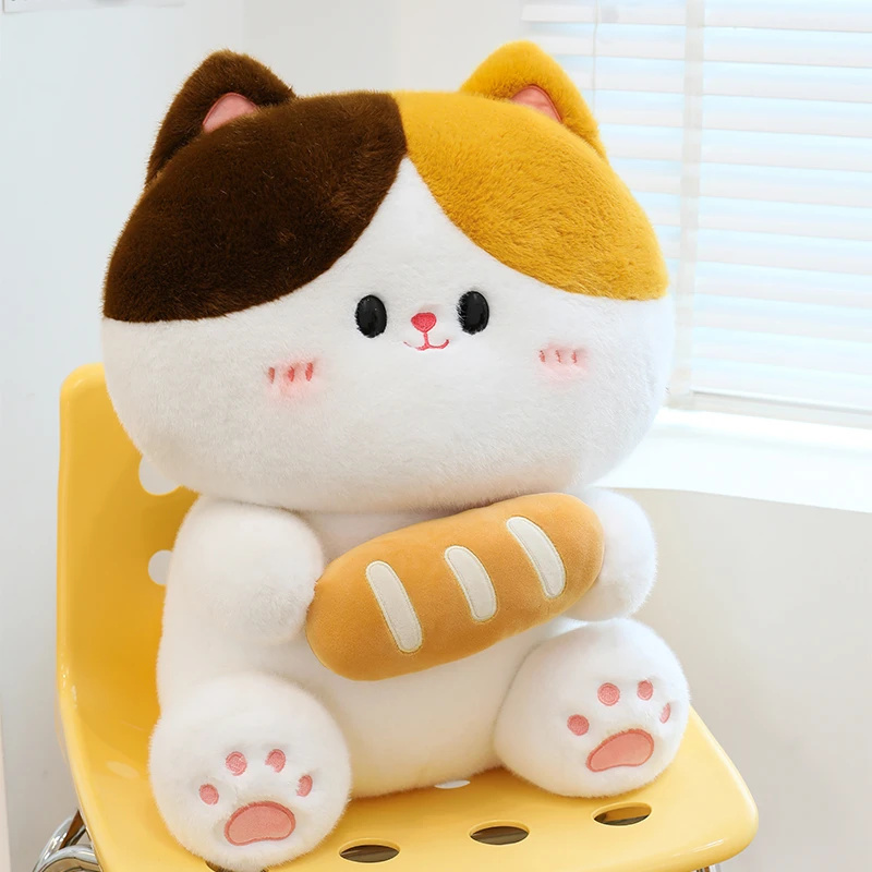 猫咪面包公仔玩偶抱枕三花猫面包抱枕节假日送女友送闺蜜公仔玩偶