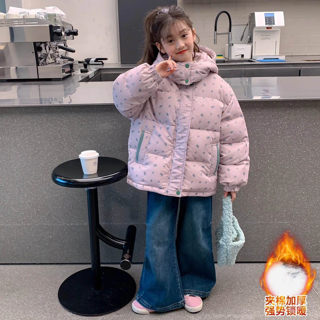 儿童棉服冬季2025新款洋气童装中大童小女孩棉袄冬装女童加厚外套