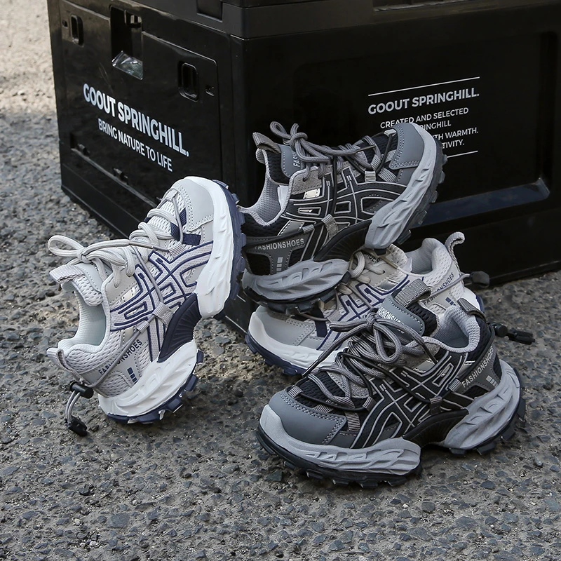 儿童运动鞋男网面透气2025秋季新款男童运动鞋女童跑步鞋女孩网鞋