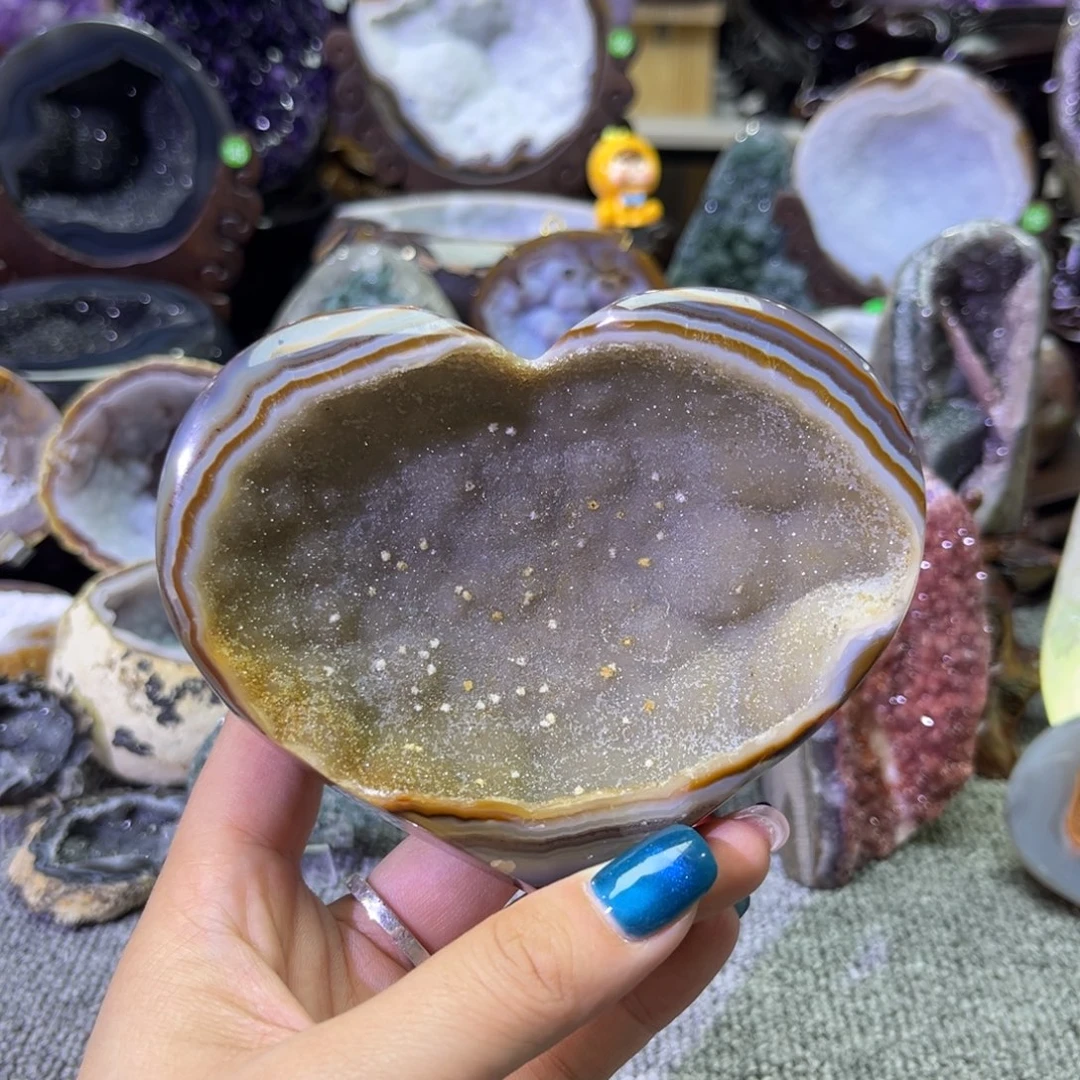 摆件未镶嵌紫晶爱心