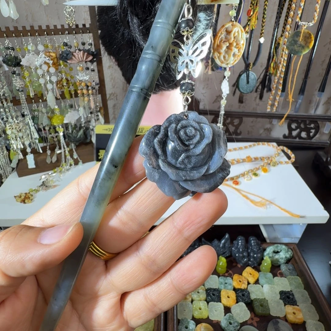 岫玉未镶嵌发簪福利款