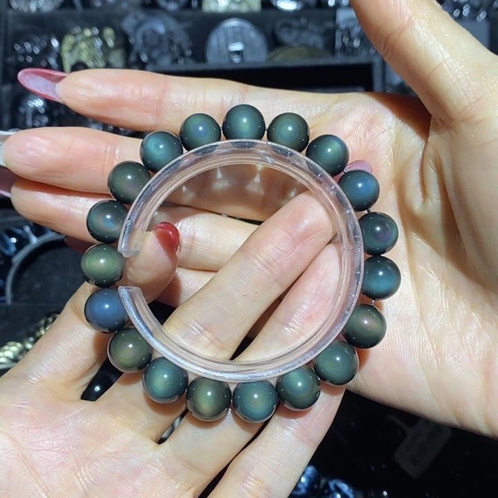 黑曜岩手链未镶嵌娇