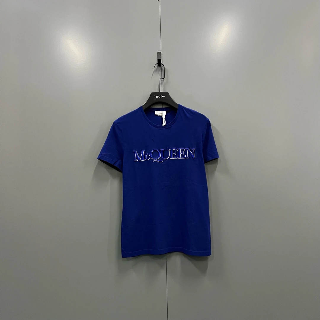 95新 Alexander McQueen/亚历山大·麦昆 zz4 蓝色短袖S码/017094