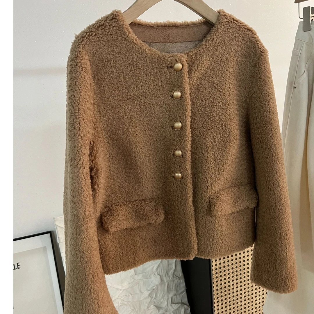 春季新款100%羊毛时尚外套