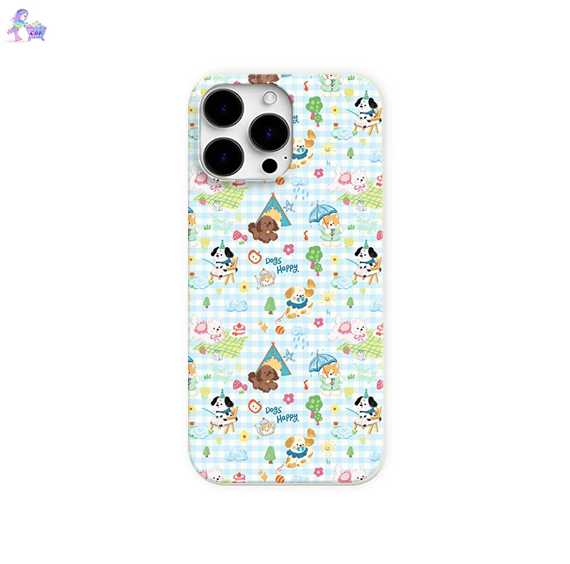 格纹狗狗适用苹果16promax手机壳iphone17pro小众15/14/13/12趣味