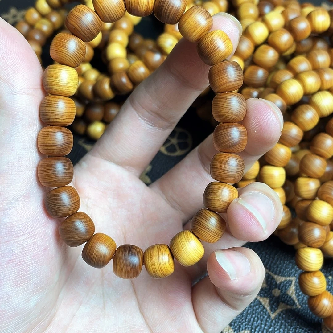 手串/手链柏木(崖柏)崖柏陈化黄粉骨料8x9