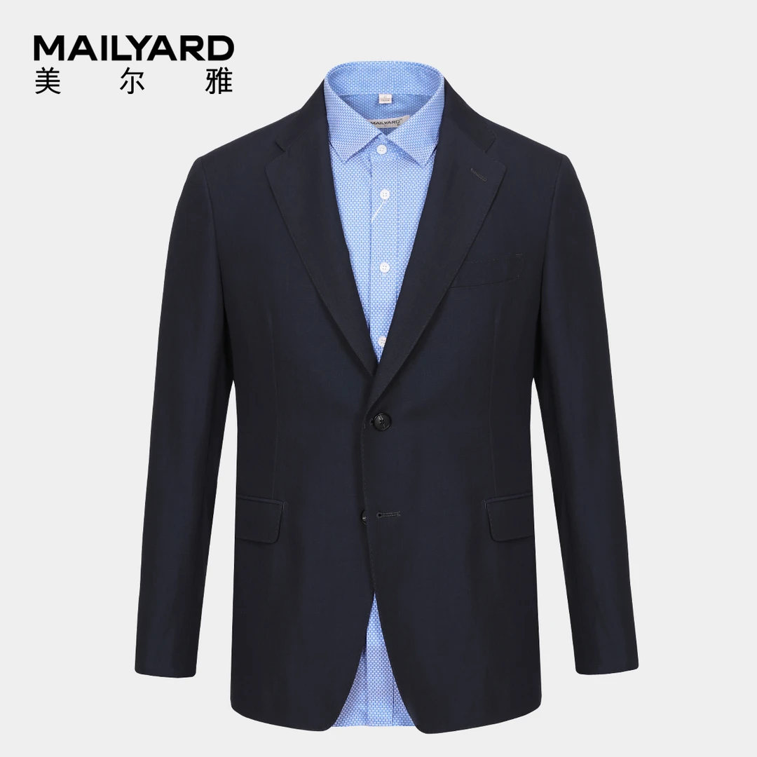 MAILYARD/美尔雅西服单件 商务休闲双开叉春夏男士单西上衣556