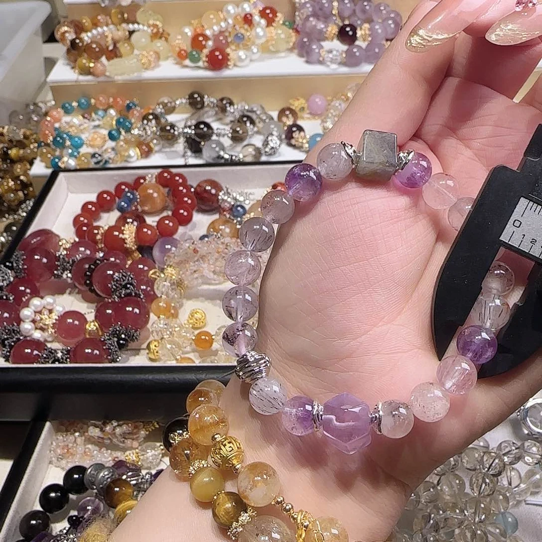 水晶手链未镶嵌把