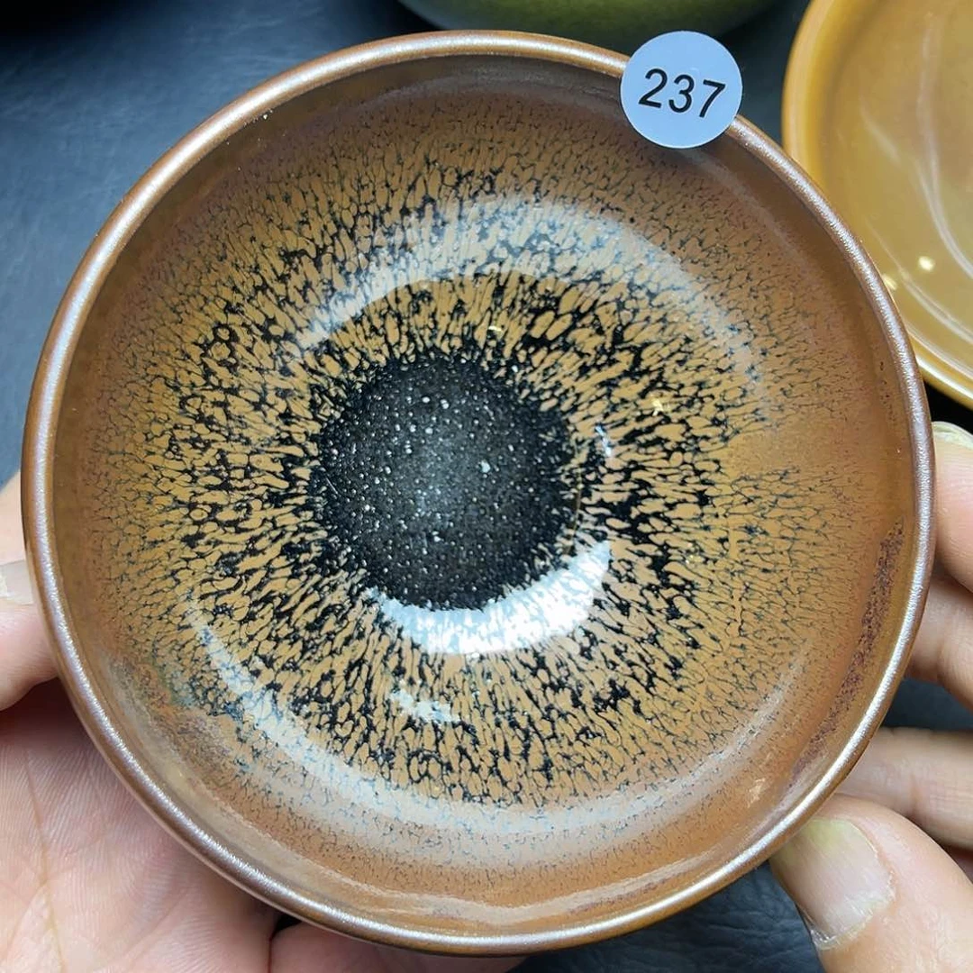 茶盏龙窑柴烧兔豪钵钵器型9.9口径