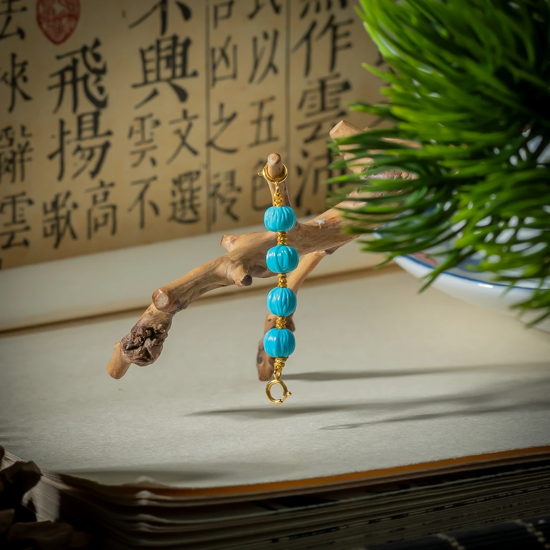 【世间臻宝】18K绿松百香籽DIY延长链/Q1455/4.5cm/多样性发一件/20