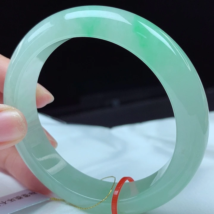 翡翠未镶嵌手镯54圈4886