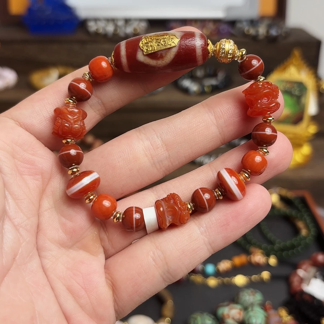 玛瑙/玉髓未镶嵌手链1012-13