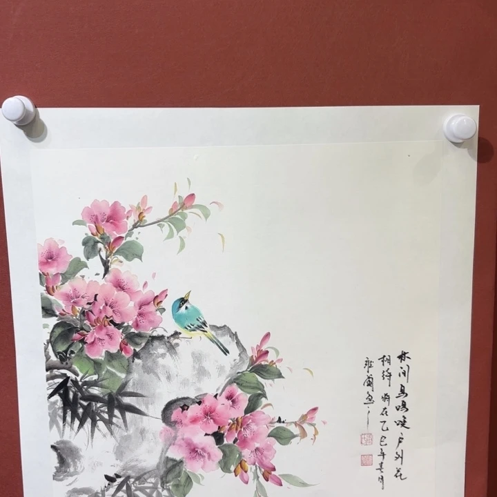 国画听兰老师花鸟