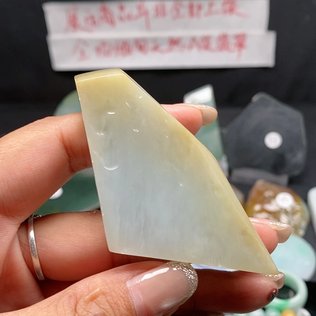 翡翠未镶嵌项链缅甸天然a货翡翠挂件