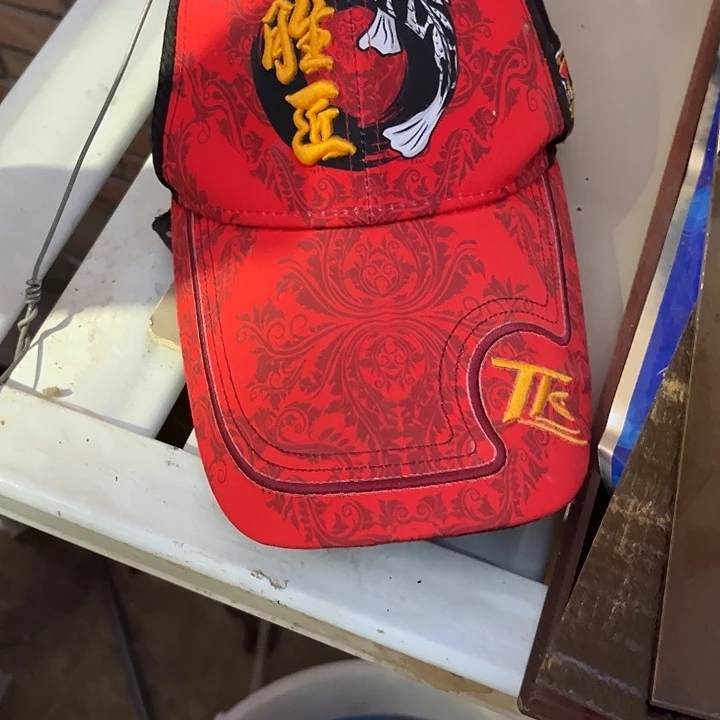 红色脏点的帽子发一个