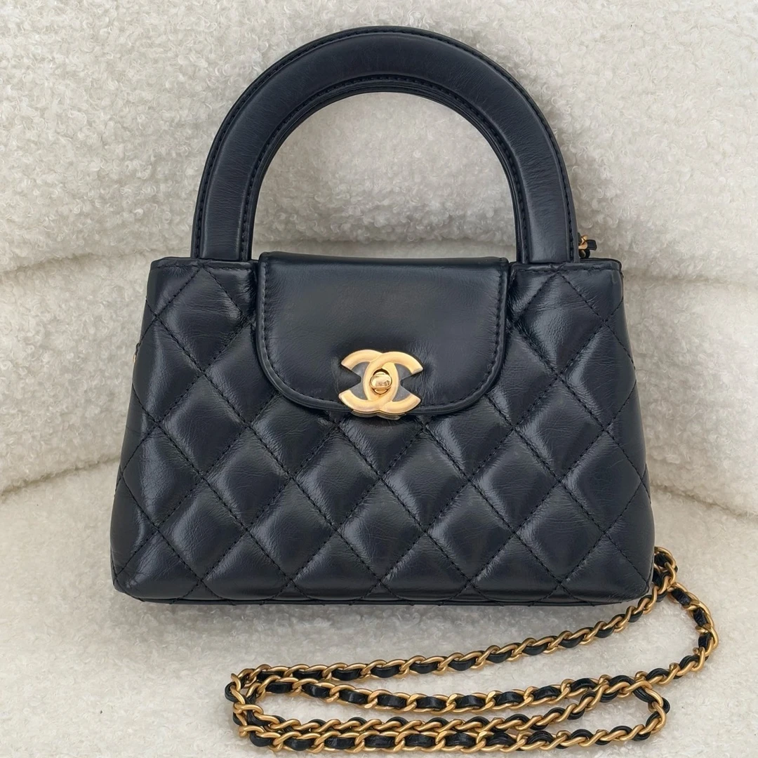 99新 Chanel/香奈儿 Kelly 大号 底长19cmN0288