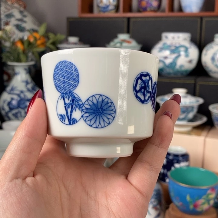 杯折葵非器皮球花直口杯