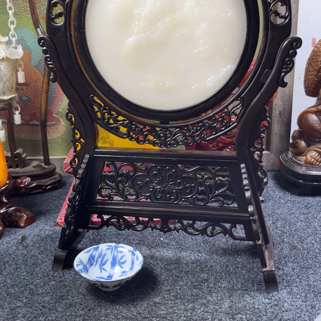 潇***生瓷片青花手工茶杯