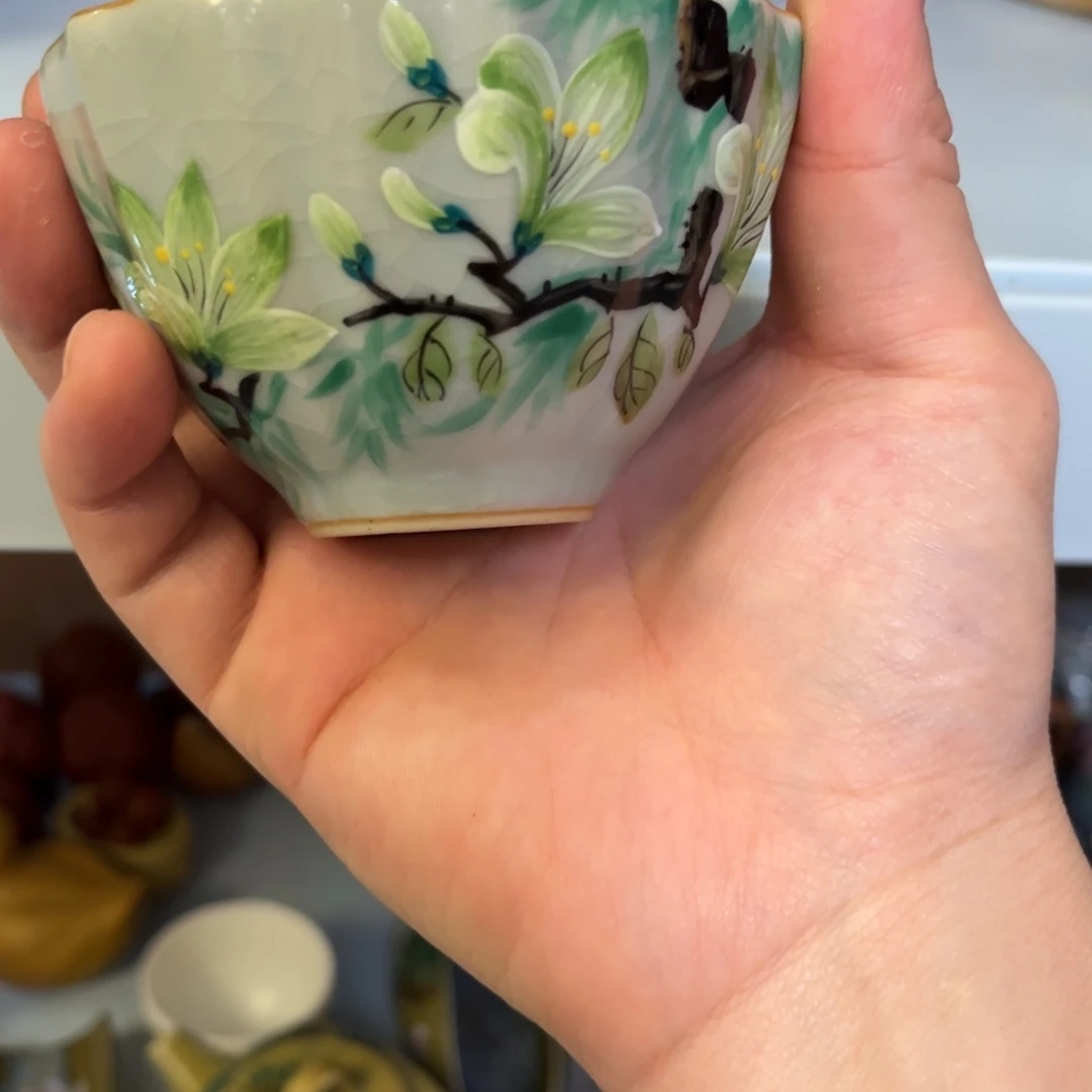 柴烧手工手绘陶瓷
