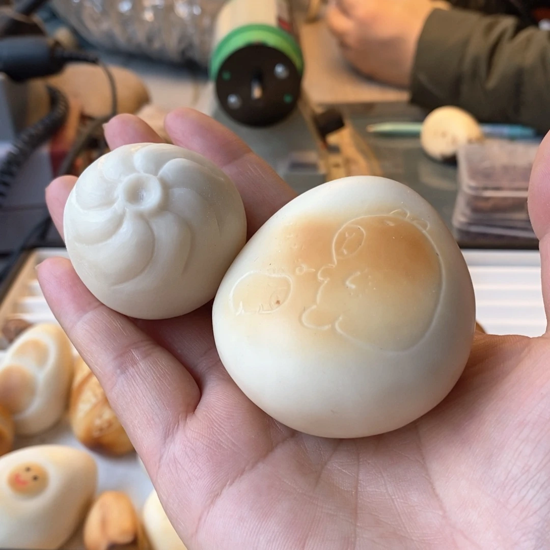 菩提根/象牙果把件j*o象牙果定制包子和卡皮雕刻