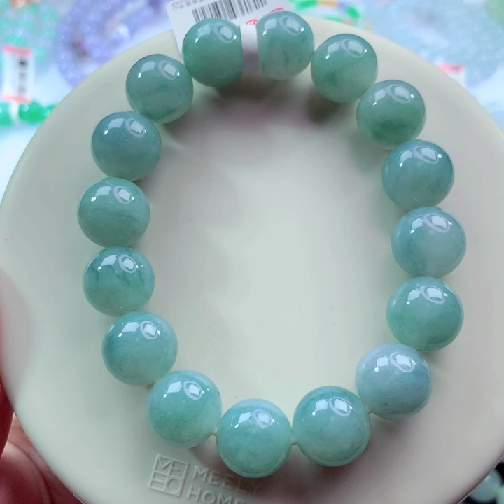 翡翠未镶嵌手链卡13.3