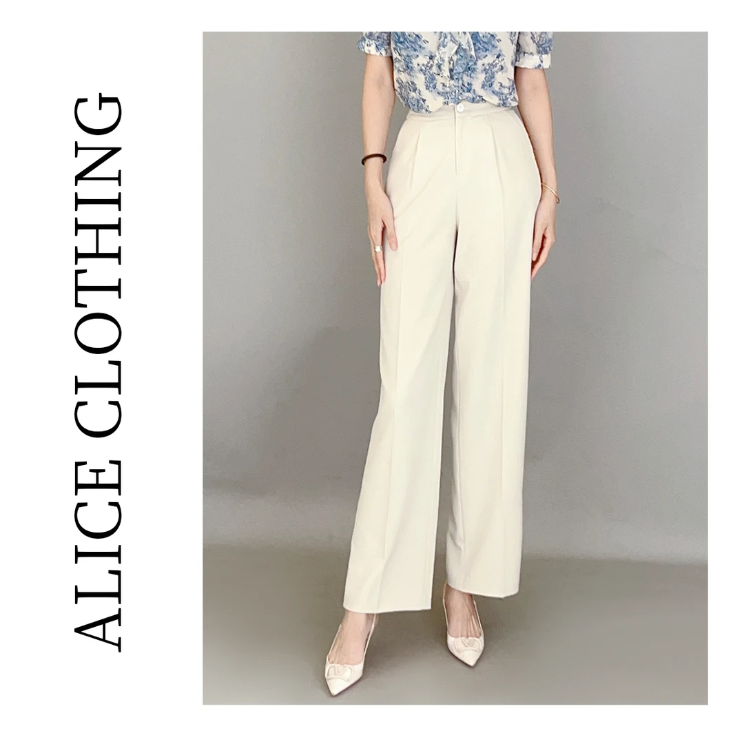 2【ALICE“高智感”通勤长裤】干练利落垂顺显瘦H621283G