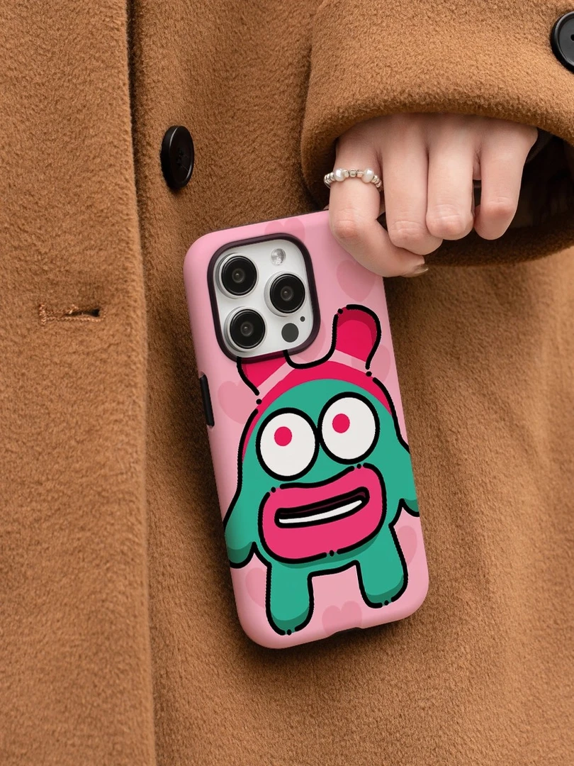 糖果怪兽菲林二合一防摔新款适用苹果17promax小米17pro华为mate