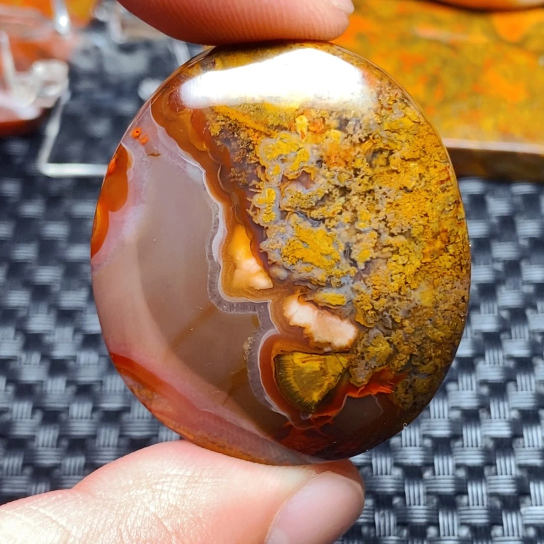 玛瑙/玉髓吊坠(不含链)未镶嵌人**火