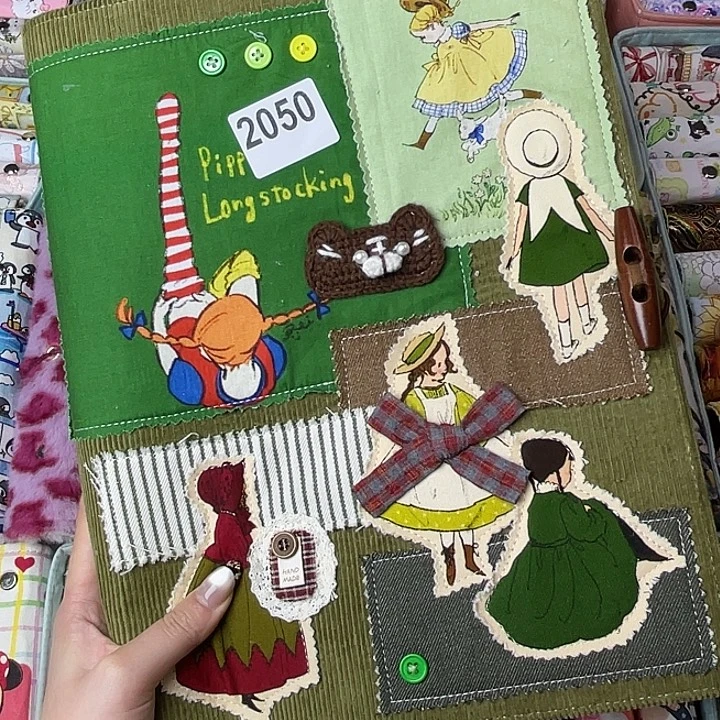 织绣A4活页带收纳册2050