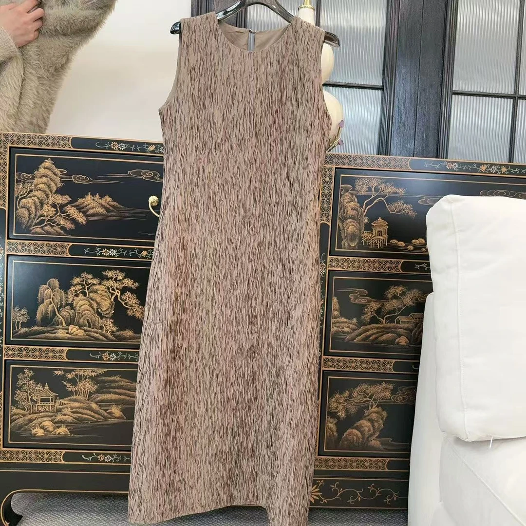 Betty Bairn【刘HAHA精选】新中式国风无袖连衣裙24B-BW8193