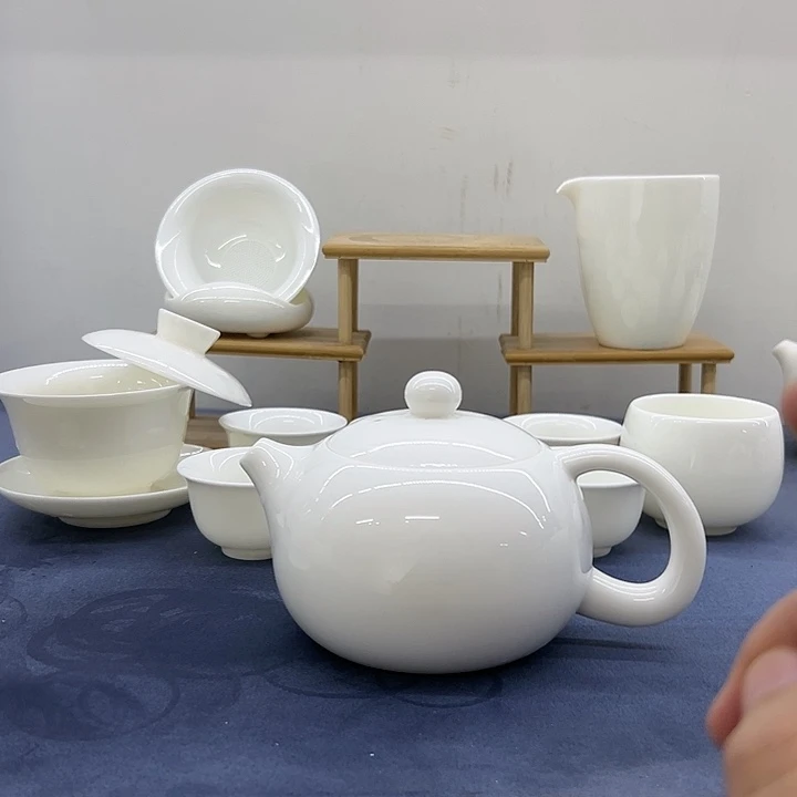 德化白瓷300毫升大壶套装