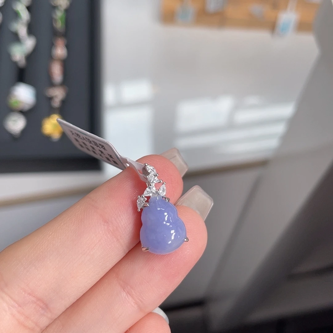 翡翠银S925镶嵌颈饰