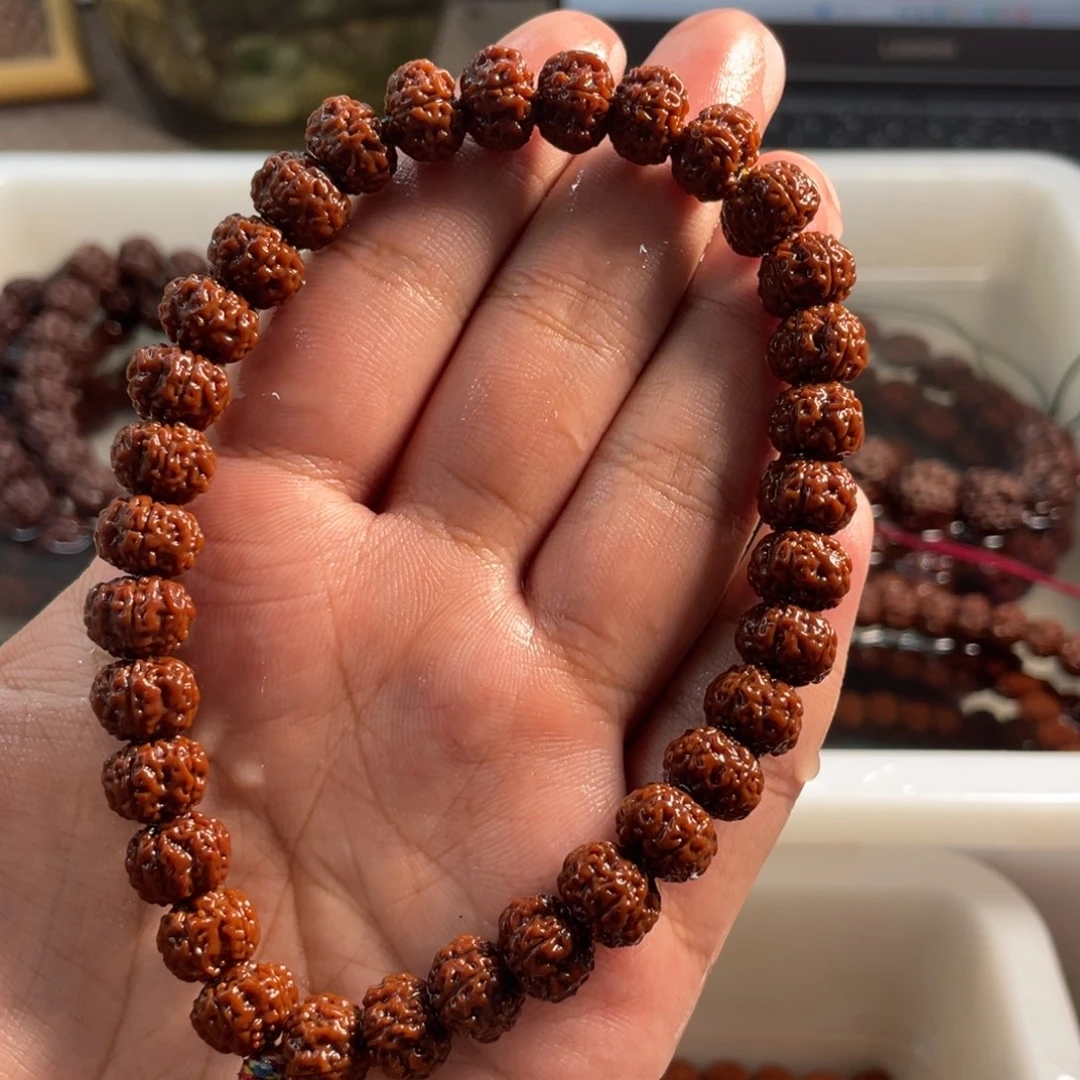 金刚菩提手串10mm梅花平细头货收藏级30+3下单现串