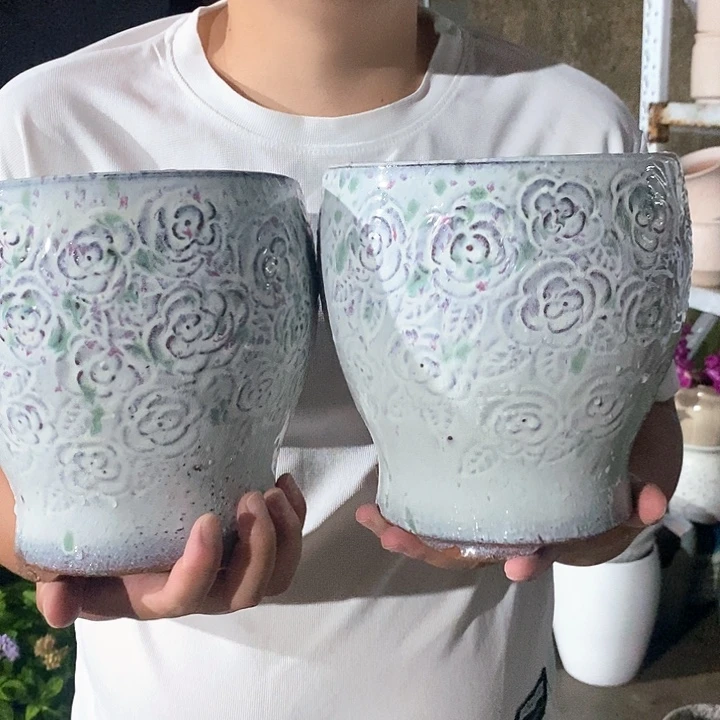 紫砂花盆口18高20福利