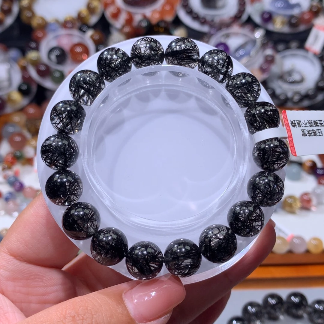 未镶嵌手链水晶黑发晶手链11