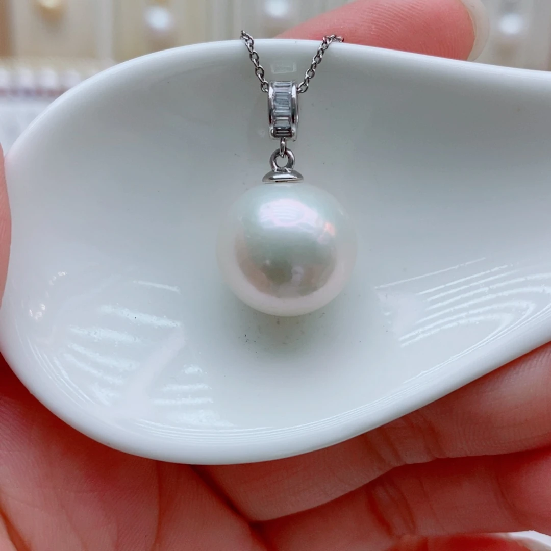 淡水珍珠未镶嵌颈饰14.4mm