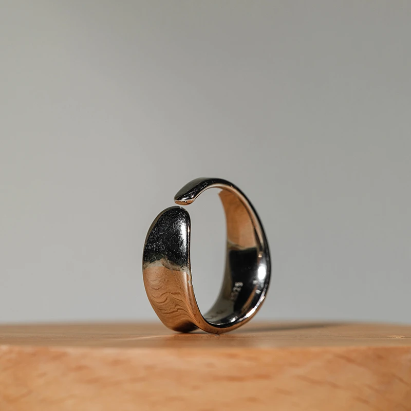 925银戒指 银戒指 S925 开口