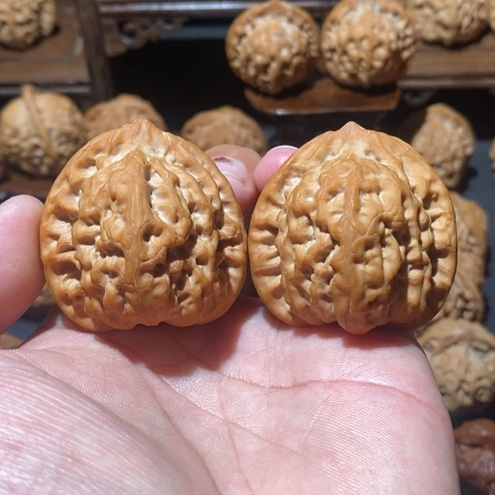 黄***备吊坠文玩核桃一代佛肚40