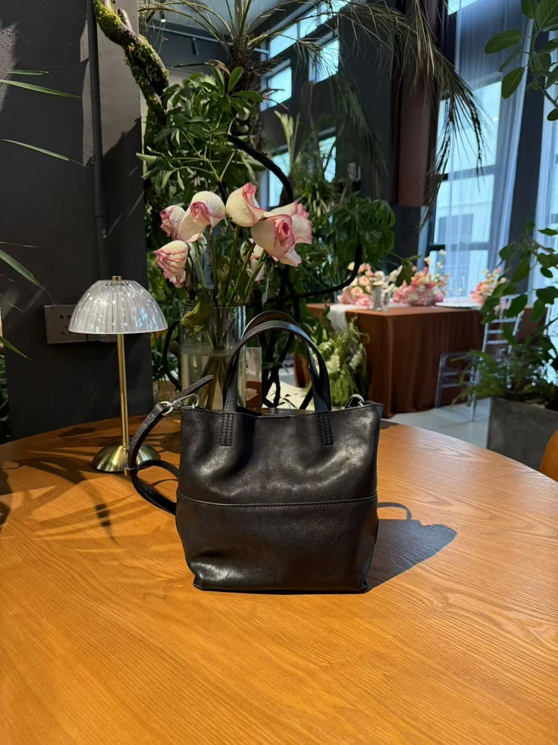 【慕懿时袋】2025早春欧美通勤真皮托特包女大容量tote单肩女包5362