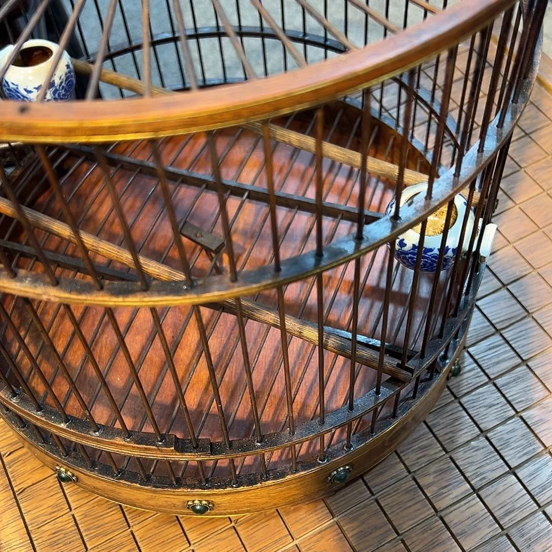 清***影木黄花梨鸟笼。。。。