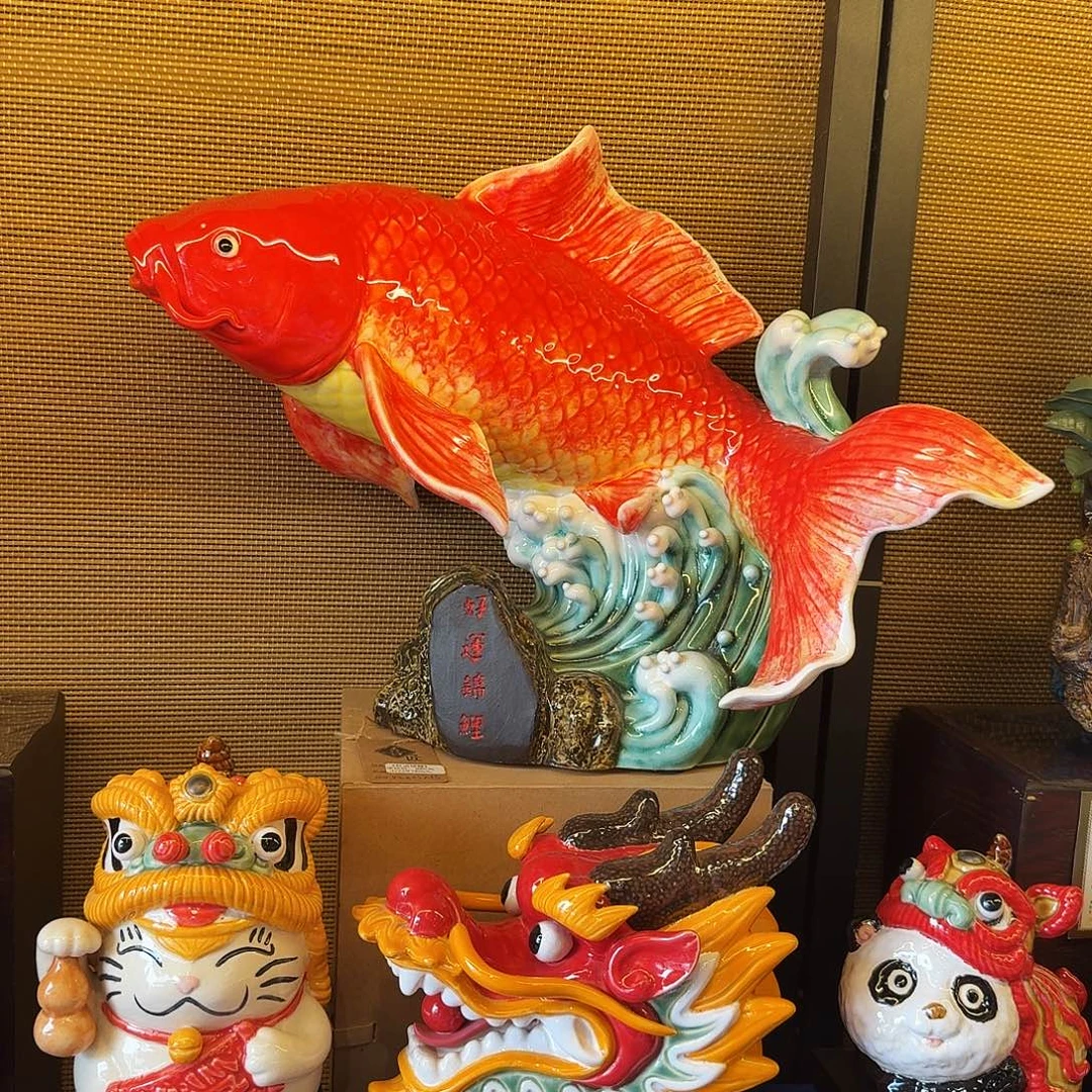 月***哥陶瓷46长度锦鲤鱼