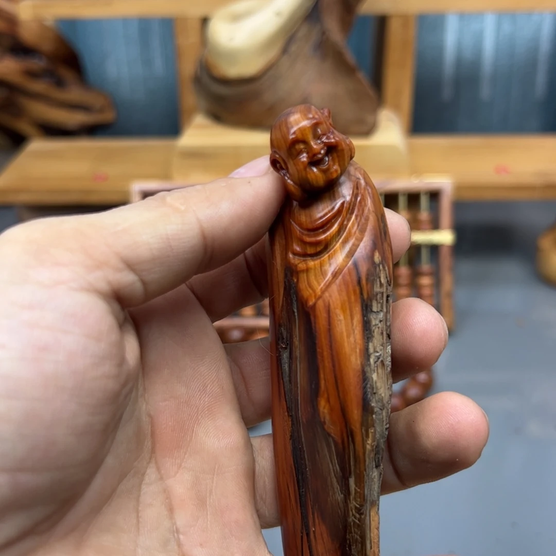 愿***意木崖柏木摆件手把件
