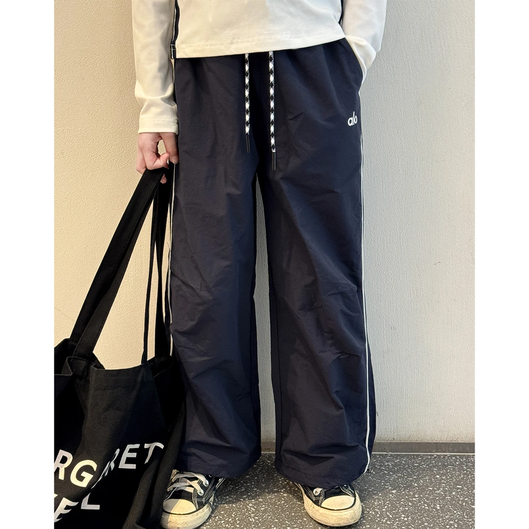 女童裤子春秋款2025新款儿童休闲宽松长裤大童女孩秋季高腰阔腿裤