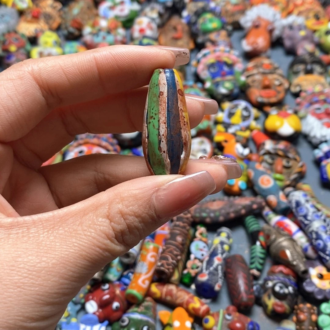 琉璃颈饰印度尼西亚热气球桶珠